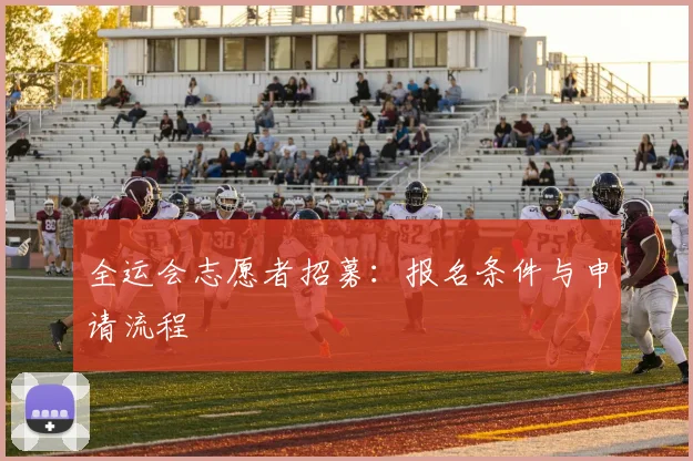 全运会志愿者招募:报名条件与申请流程